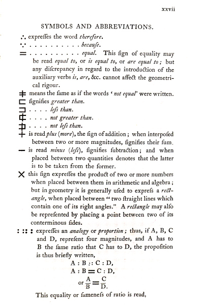euclid pageXXVII